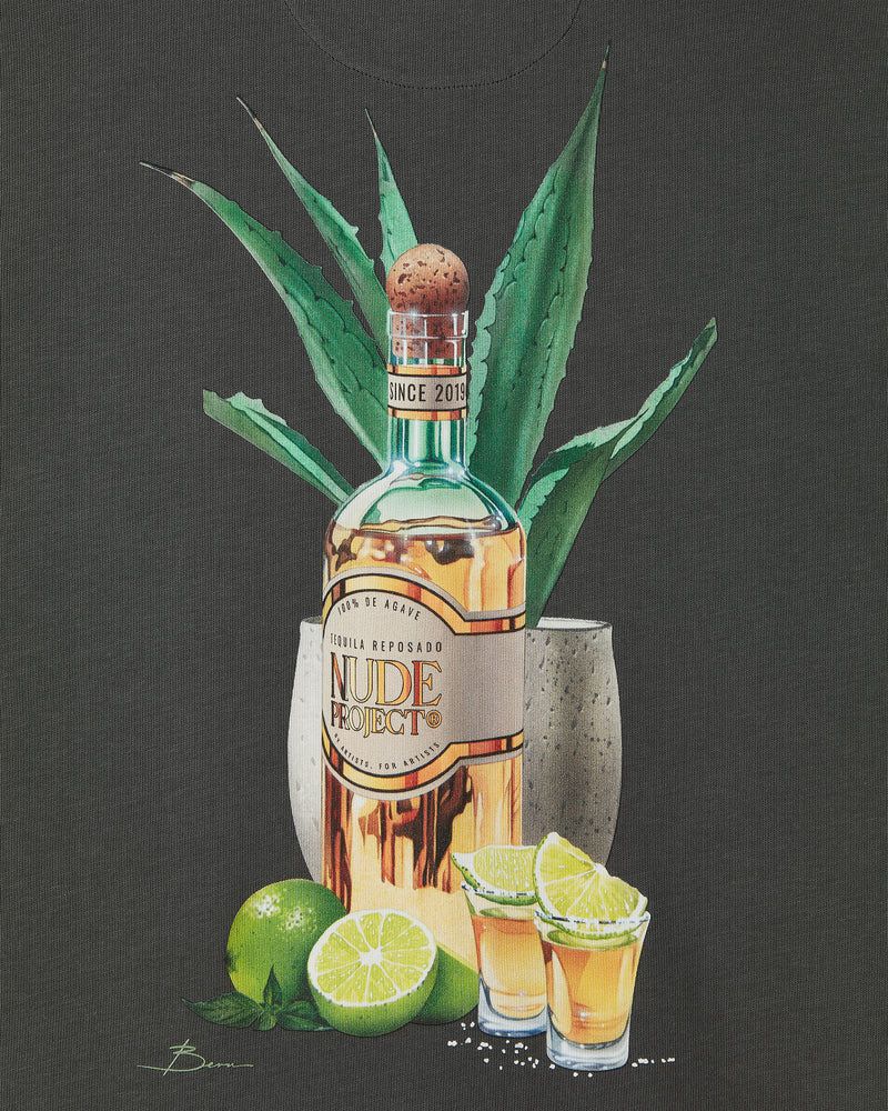 Nude Project Tequila T-shirt Dark Grey | US-98546ZKAQ