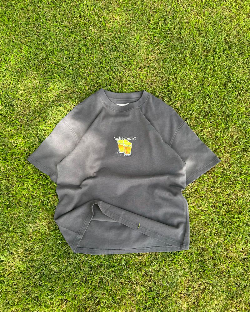 Nude Project Tequila T-shirt Dark Grey | US-98546ZKAQ