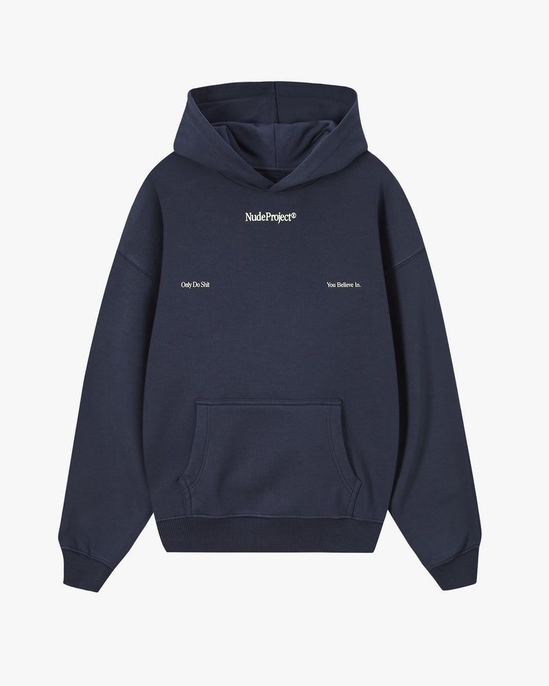 Nude Project Time Hoodie Navy | US-60814VHSB