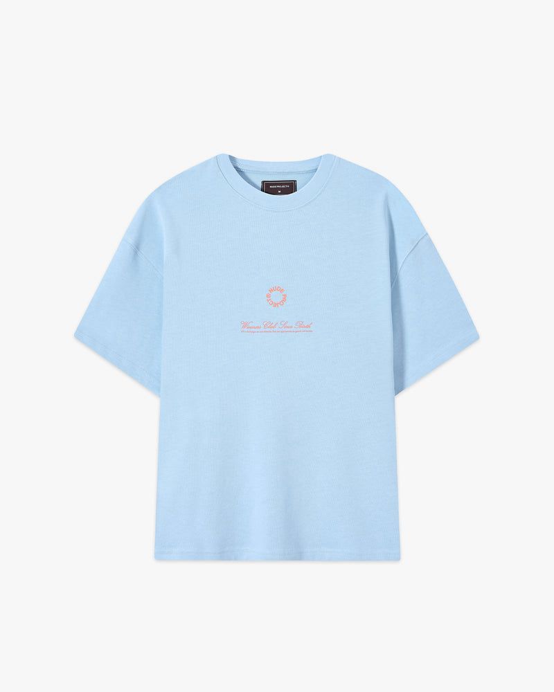 Nude Project Virginity T-shirt Light Blue | US-83071VPLD