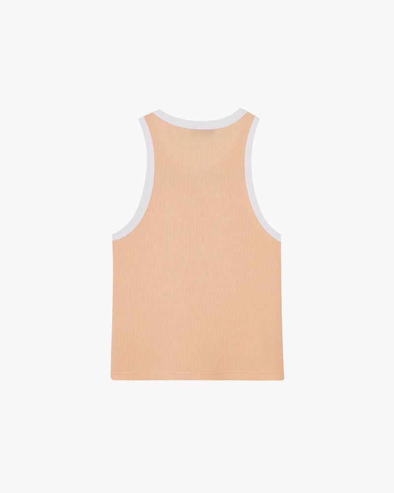 Nude Project Waffle Tank Top Coral | US-06532FIHW