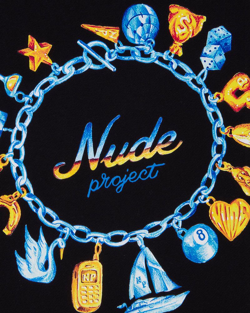 Nude Project Yelo Hoodie Black | US-59310CSPA