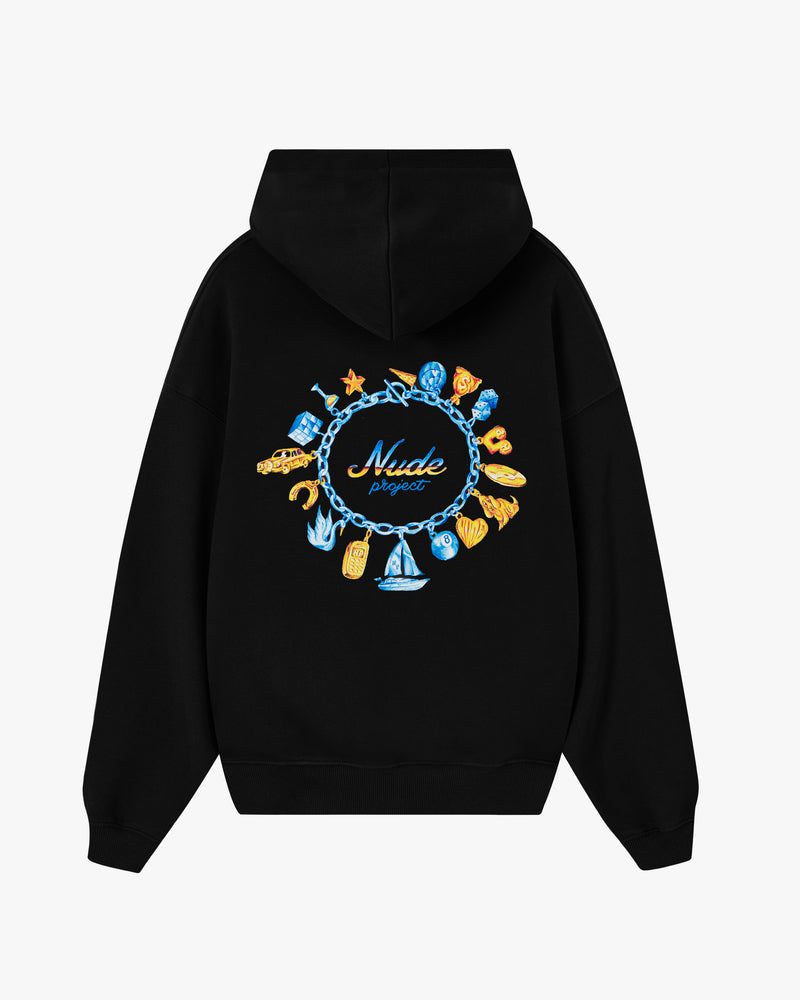 Nude Project Yelo Hoodie Black | US-59310CSPA